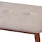 Baxton Studio Flora Light Grey Upholstered Oak Finished Wood Dining Bench 157-9350 - alternate 8